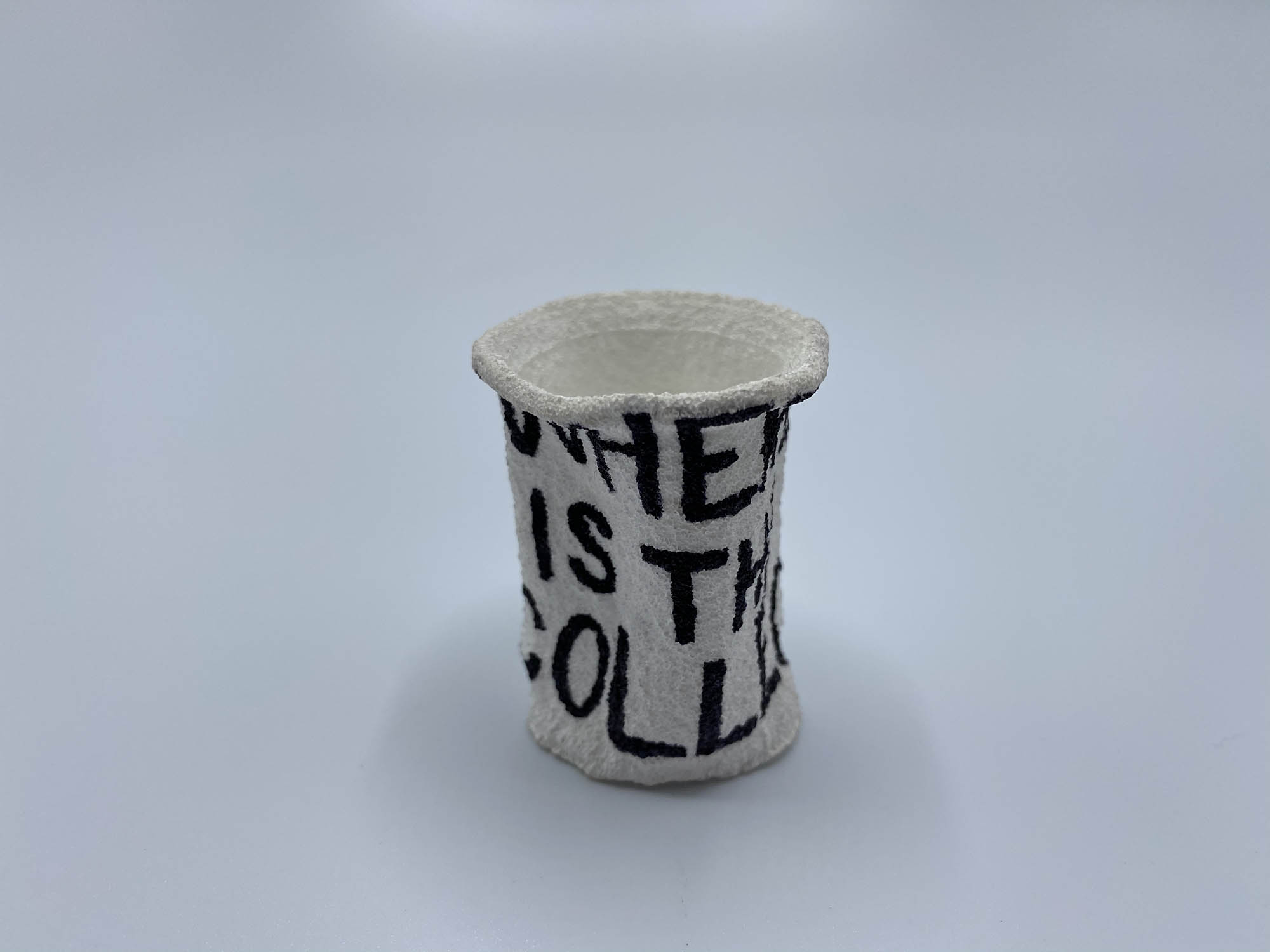 Styrofoam cup taken to the RMS Titanic wreck site - Titanic Museum
